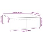 vidaXL Auvent Rétractable Rayé Bleu 350 x 200 cm tissu
