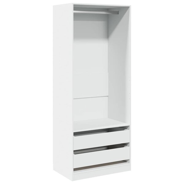 vidaXL Garde-robe blanc 80x50x200 cm bois d'ingénierie
