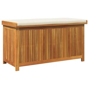 vidaXL Boîte à coussins d'extérieur 113x50x60 5cm bois massif d'acacia