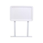 Table d'appoint pliable en métal blanc
