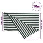 vidaXL Filet brise-vue vert et blanc 3 6x10 m PEHD 75 g/m²