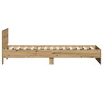 vidaXL Cadre de Lit Chêne Artisanal 90x190 cm Bois Technique