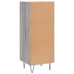 vidaXL Buffet Sonoma gris 34 5x34x90 cm Bois d'ingénierie