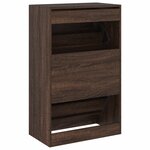 vidaXL Armoire à chaussures chêne marron 60x34x96 5 cm bois ingénierie