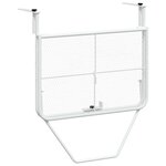 vidaXL Table de balcon Blanc 60x40 cm Acier