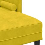 vidaXL Ensemble de Canapés avec coussin 2 Pièces Jaune Polyester