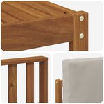 vidaXL Ensemble de canapés d'extérieur 6 Pièces Gris Naturel et Clair