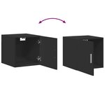 vidaXL Armoire murale noir 40x42 5x40 cm bois d'ingénierie