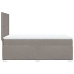 vidaXL Sommier à lattes de lit avec matelas Taupe 90x190 cm Tissu