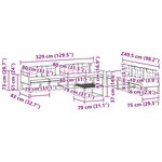 vidaXL Ensemble de canapés d'extérieur 8 Pièces Naturel et Anthracite