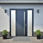 vidaXL Jardinières 2 Pièces noir 30x30x30 cm acier