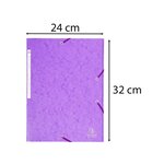 Chemise À Élastiques Maxi Capacity Carte Lustrée 425gm2 - A4 - Violet - X 25 - Exacompta