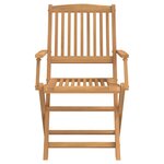 vidaXL Ensemble à manger de jardin 9 Pièces bois d'acacia solide