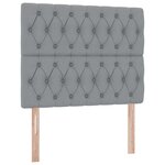 vidaXL Lit de Rangement Gris clair 120 x 200 cm Cuir synthétique