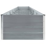 vidaXL Lit surélevé de jardin Acier galvanisé 600x80x45 cm Gris