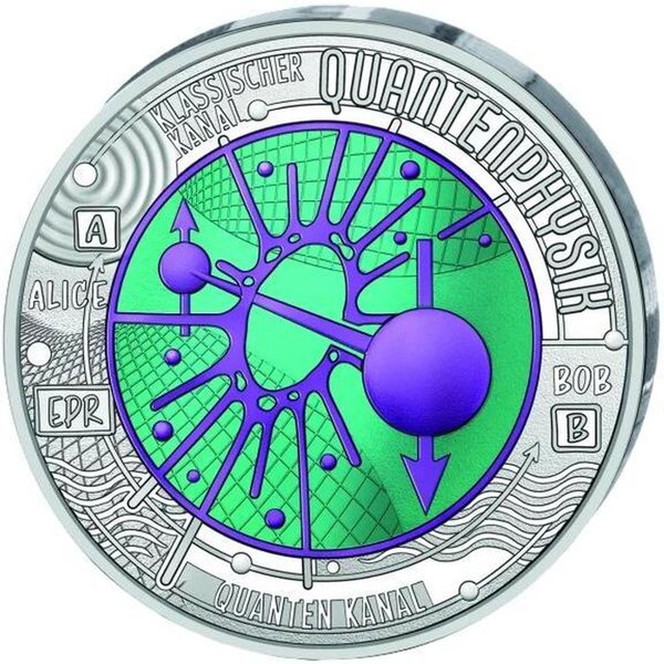 Pièce de monnaie en Argent 25 Euro g 10 Millésime 2026 Niobium QUANTUM PHYSICS