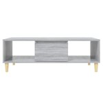 vidaXL Table basse Sonoma gris 103 5x60x35 cm Aggloméré