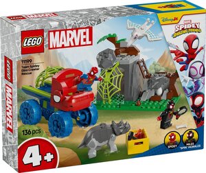 LEGO Marvel - Ensemble de Sauvetage de l'équipe Spidey en dino-véhicule - 11199 pour enfants