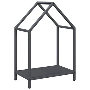 vidaXL Portant de bois chauffage anthracite 40x25x60 cm