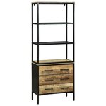 vidaXL Haut Armoire Marron 70 x 35 x 180 cm Bois de manguier massif