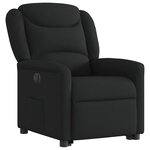 vidaXL Fauteuil inclinable électrique noir tissu