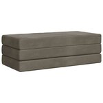 vidaXL Canapé-lit pliable 140 x 67 x 45 cm Gris clair