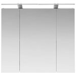 vidaXL Armoire Miroir de Salle de Bain Gris Sonoma 80 x 14.5 x 70 cm