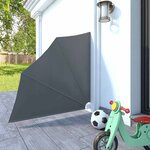 vidaXL Auvent latéral pliable de balcon Gris 140x140 cm