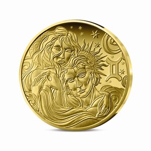 Signes astros - Gémeaux Monnaie de 5€ 1/2g or