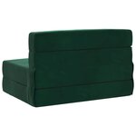 vidaXL Canapé-lit pliable Vert foncé 70 x 72 x 60 cm Tissu