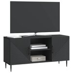 vidaXL Meuble TV Noir 102 x 34 5 x 50 cm Bois d'ingénierie
