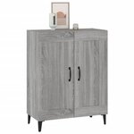 vidaXL Buffet sonoma gris 69 5x34x90 cm bois d'ingénierie