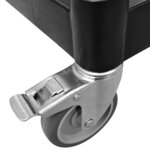 vidaXL Chariot à 3 niveaux noir 81x41x92 cm aluminium