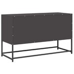 vidaXL Meuble TV noir 100 5x39x60 5 cm acier laminé à froid