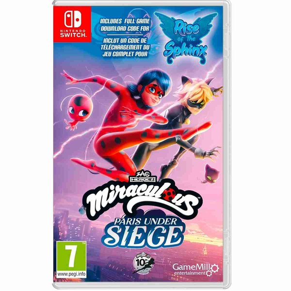 Jeu SWITCH Miraculous Paris Under Siege et Rise of the Sphinx