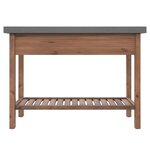 vidaXL Table console 110x35x80 cm Bois de sapin massif