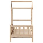 vidaXL Lit de jour avec toit sans matelas 90x200 cm bois massif