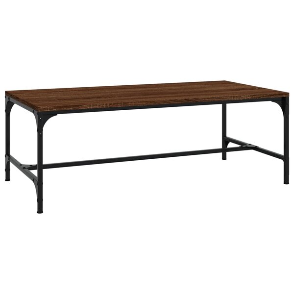 vidaXL Table basse Chêne marron 100x50x35 cm Bois d'ingénierie