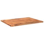 vidaXL Dessus de table 90x70x3 8 cm rectangulaire bois massif d'acacia