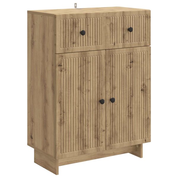 vidaXL Buffet Chêne artisanal 66 x 34 5 x 90 cm Bois d'ingénierie