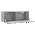 vidaXL Armoire murale gris béton 100x36 5x35 cm bois d'ingénierie
