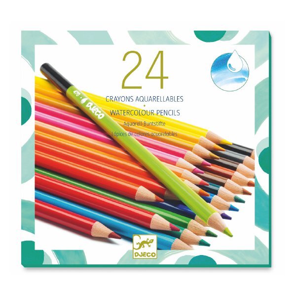 Coffret 24 crayons aquarellables