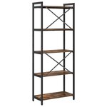 vidaXL Bibliothèque Chêne fumé 60 x 30 x 153 cm Bois d'ingénierie