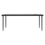 vidaXL Ensemble à manger de jardin coussins 9Pièces noir poly rotin verre