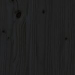 vidaXL Lit surélevé de jardin noir 160x50x57 cm bois de pin massif
