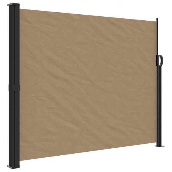 vidaXL Auvent latéral rétractable taupe 160x500 cm