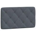 vidaXL Cadre de lit sans matelas gris foncé 90x190 cm velours