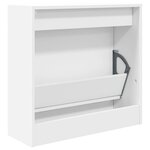 vidaXL Armoire à chaussures blanc 60x21x57 cm bois d'ingénierie