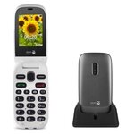 Téléphone portable avec grand écran - doro 6030 (noir & blanc)
