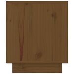 vidaXL Table de chevet Marron miel 40x34x40 cm Bois de pin solide